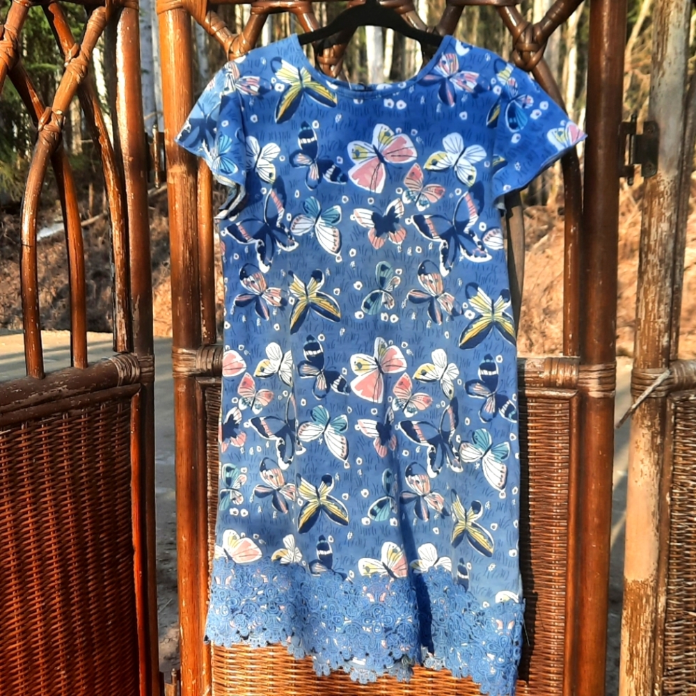 🍀3/15 True Craft Butterfly Midi Dress